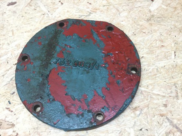 Fahr D17 A8 Getriebe Deckel grün/blau rund